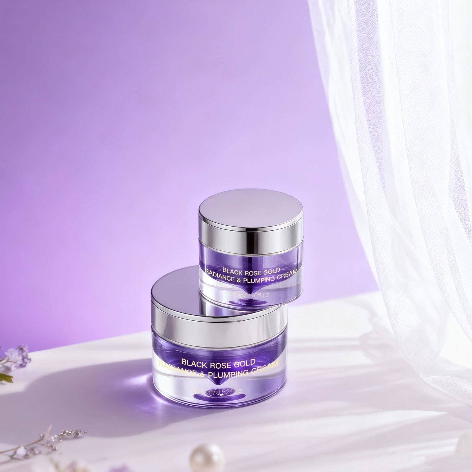 OEM Rose Face Cream Night Cream with Light Fragrance Moisturizing and Nourishing Rose Extract Ingredients ODM Facial Skincare